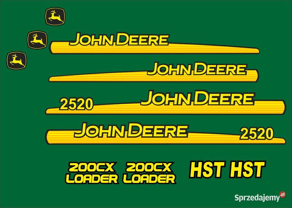 Naklejki John Deere 2520 zamienniki laminowane Bydgoszcz