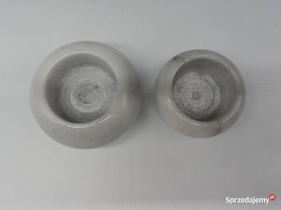 Komplet Świeczników z Naturalnego Marmuru Raszków