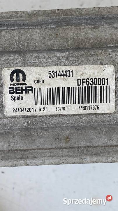 Intercooler 53144431 Ducato Boxer Jumper osobowe Wola Filipowska