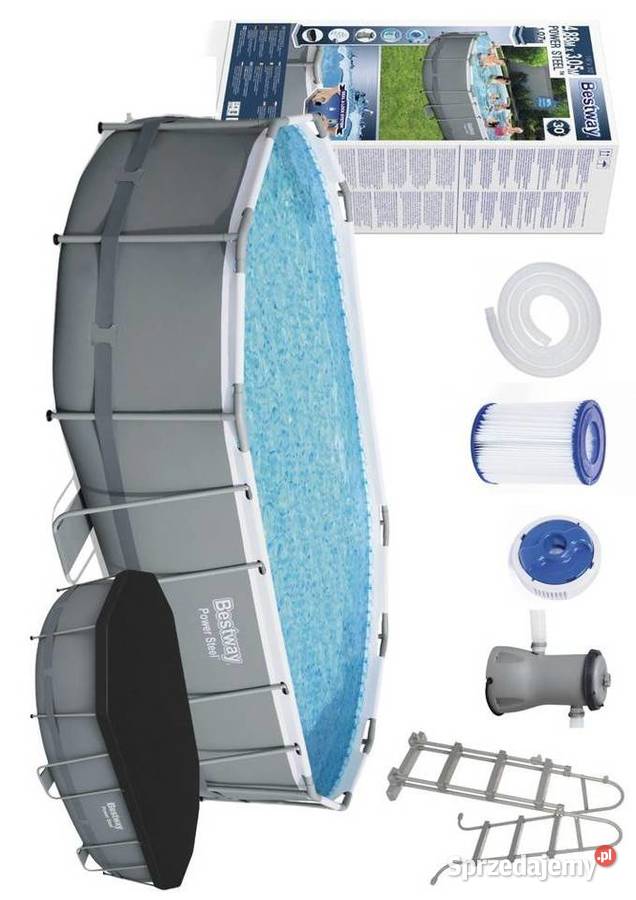 Basen Ogrodowy Stelażowy 488 x 305 x 107 Bestway Bielsk Podlaski