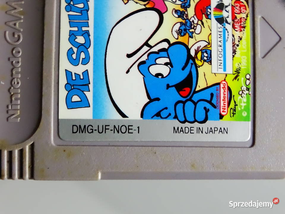 Nintendo Game Boy Die Schlmpfe to klasyczna gra dla dzieci
