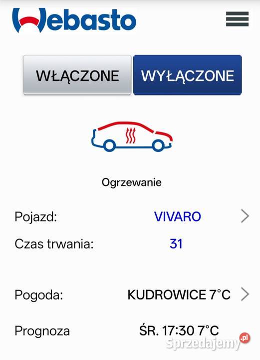 Webasto Ford ogrzewanie postojowe MONTAŻ Łódź