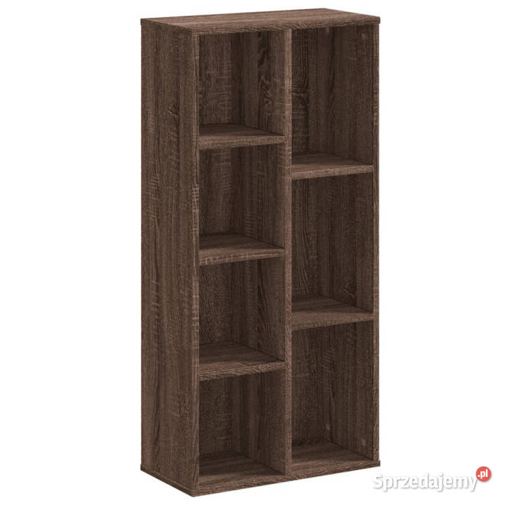 Regał brązowy dąb 50x25x105 materiał Warszawa