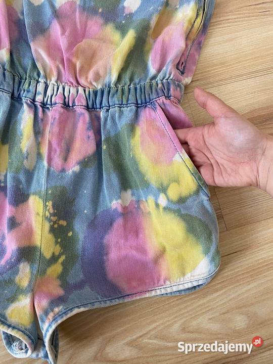Spodnium kombinezon jeansowy krótki Topshop S 36 kolorowy Lubartów