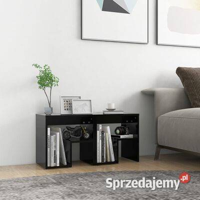 vidaXL Szafki nocne 2 czarne 40x30x40 806331 Nocne Warszawa sprzedam