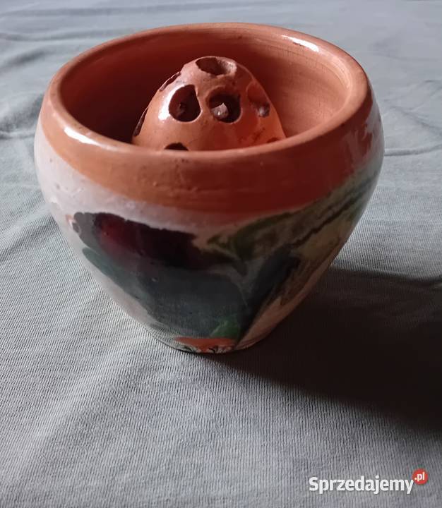 Ceramiczna ikebana pikasiak PRL Koźminek
