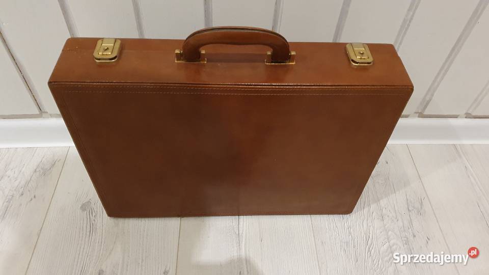 Walizka skórzana 45x33x10 łódzkie Łódź