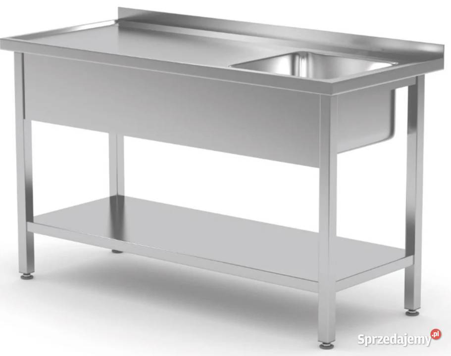 ZLEW STÓŁ GASTRONOMICZNY 1 KOMOROWY Z PÓŁKĄ Ostrów Wielkopolski