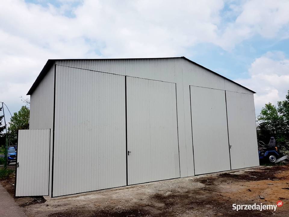 Blaszana hala 116m złamana biel