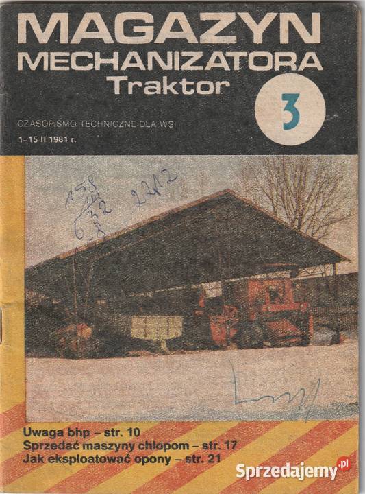 Magazyn mechanizatora Traktor 3 Luty 1981