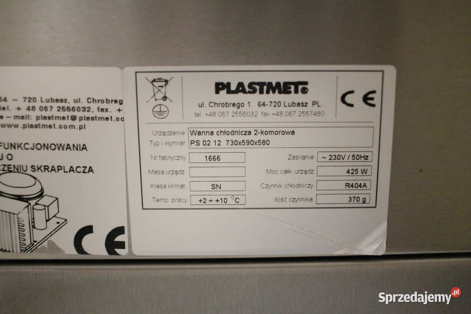 Wanna chłodnicza 2 komorowa Plastmet NA Pszczyna sprzedam