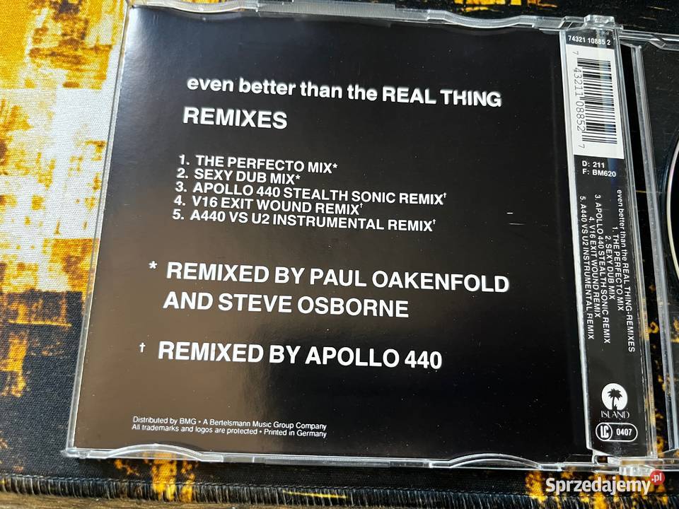U2 Even Better Than The Real Thing Remixes Błażejowice