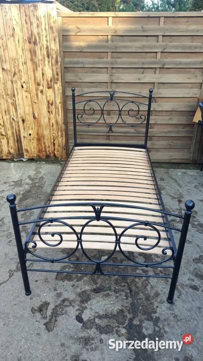 Metalowe łóżko 90x200 jednoosobowe materac Łóżka i materace Warszawa sprzedam
