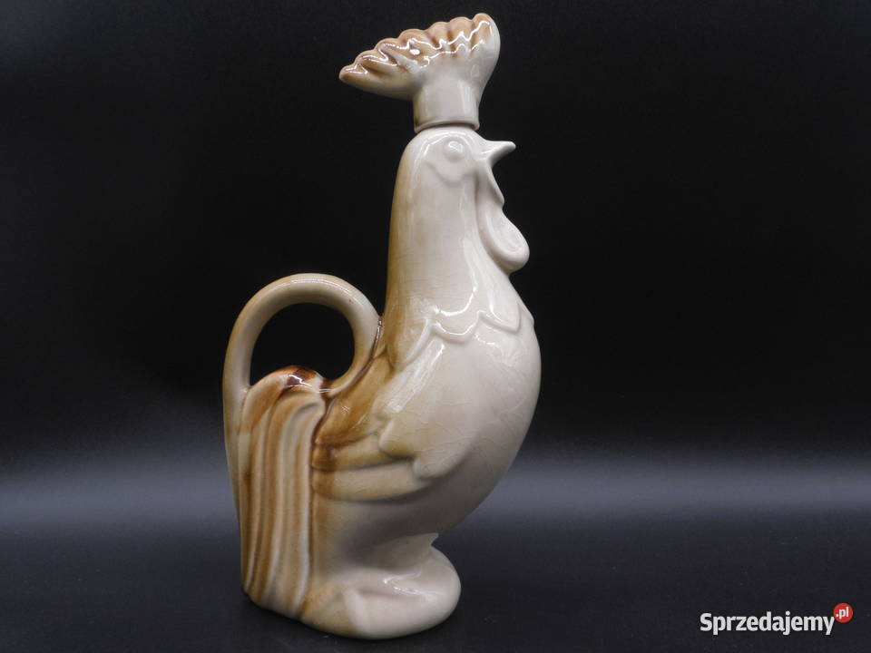 Karafka kogut stara ceramika Raszków