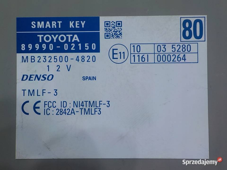 TOYOTA AURIS I LIFT 18 VVTI AUT 11r HB 5D modul osobowe