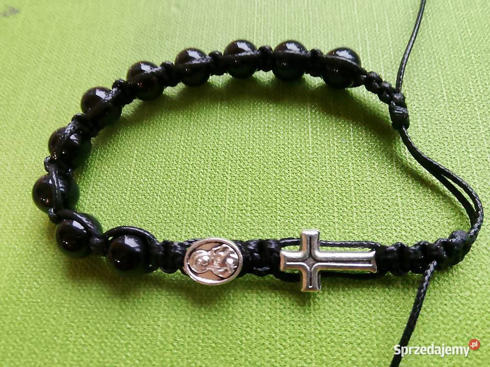Różaniec damski bransoletka na rękę z krzyżykiem Legionowo