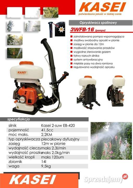 KASEI 3WFB16 OPRYSKIWACZ SPALINOWY DO Opalenica