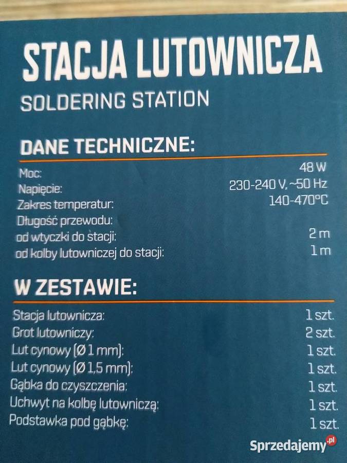 NAJTANIEJ Stacja Lutownicza 470st 48W Akcesoria Zabrze