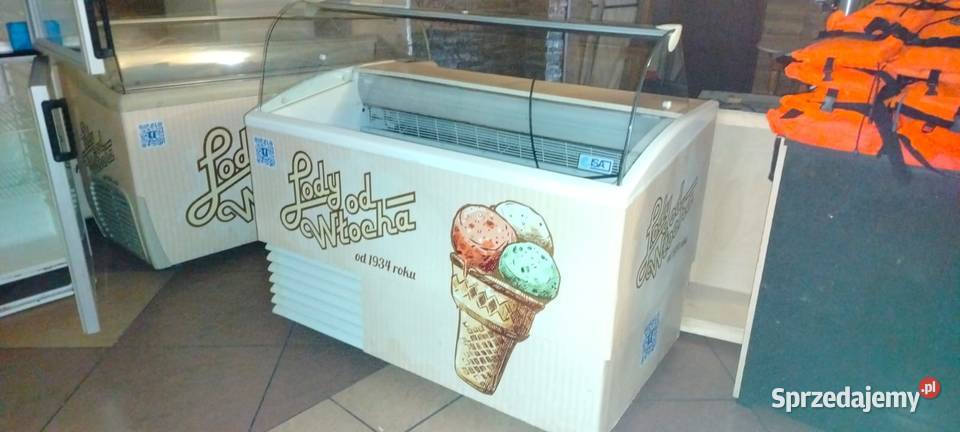 Witryna do lodów rzemieślniczych ekspozycyjna