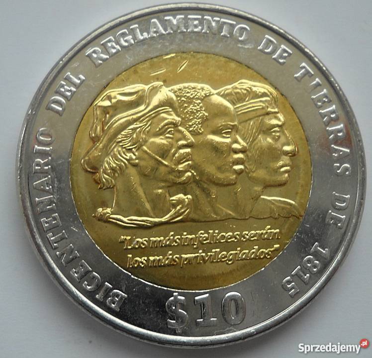 URUGWAJ10 PESO2015 r BIMETAL mazowieckie Legionowo