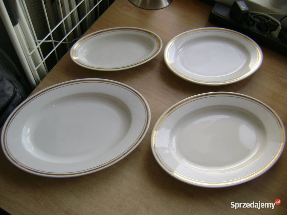 Starocie z PRL Porcelana Lubjana Zestaw 4 Gdynia