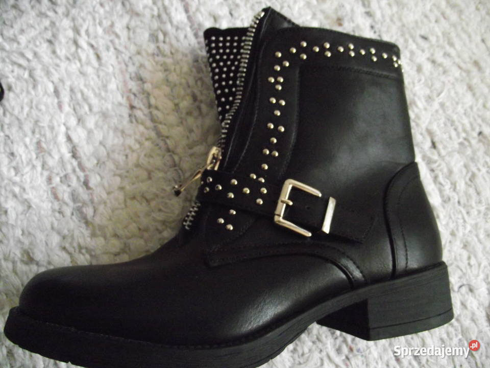 KRÓTKIE SKÓRZANE KOZACZKI Z ĆWIEKAMI r 40 Piła sprzedam