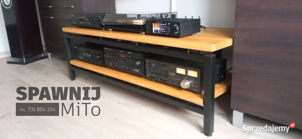 Stolik audio Hifi szafka Rtv ława dębowa pod 150cm Sosnowiec sprzedam