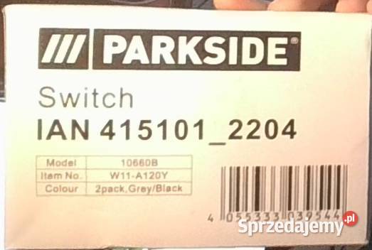 Przełącznik naścienny hermetyczny x2 IP54 Sosnowiec