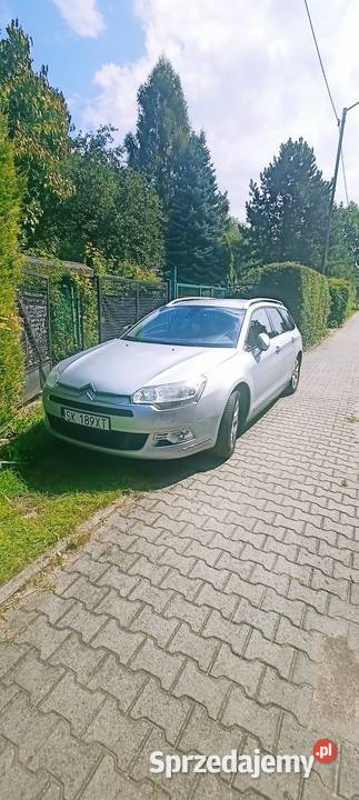 Citroen C5 x7 kombi zadbany 16 Turbo hak światła do jazdy dziennej Katowice sprzedam