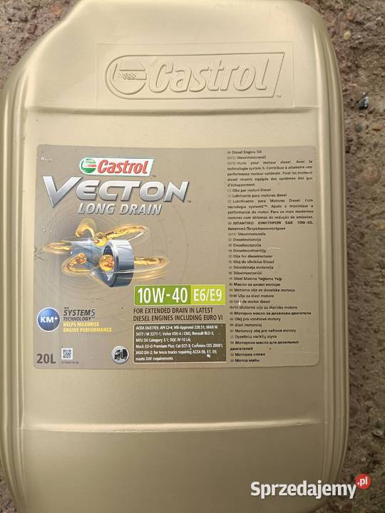 Vecton Long Drain 10W40 E6E9 20L CASTROL Radomyśl Wielki sprzedam