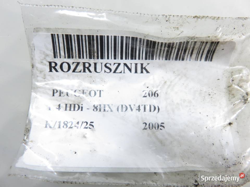 ROZRUSZNIK PEUGEOT 206 14 HDi 8HX DV4TD