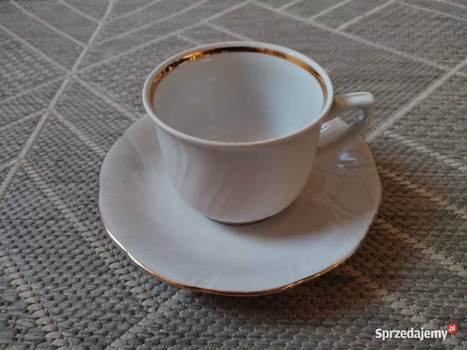 Filiżanka ze spodkiem Porcelana Warszawa