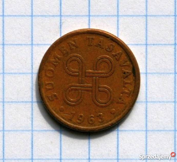 5 PENNIA 1963 FINLANDIA Piszczac sprzedam