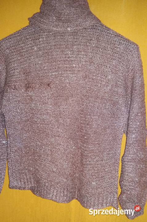 Sweter wełniany ręcznie robiony na