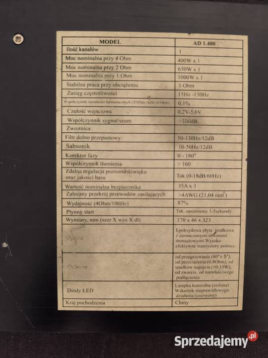 Wzmacniacze Szczerców