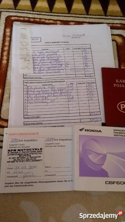 Honda CBF 600S 26500 stan idealny czarny śląskie
