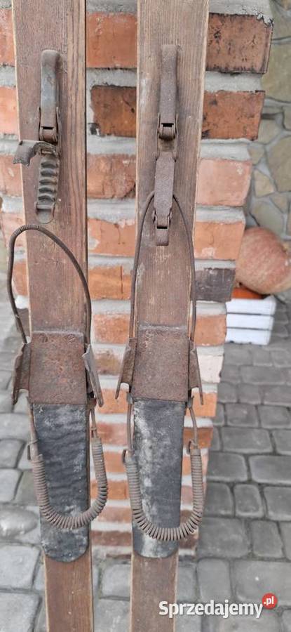 Stare drewniane Polskie narty Jastrzębie-Zdrój