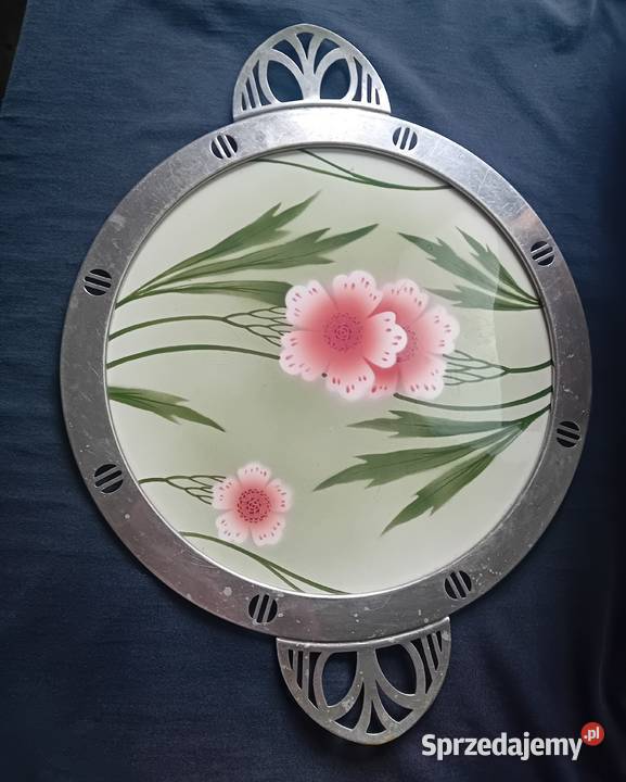 Secesyjna patera tortownica ceramiczna w Koźminek