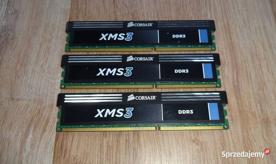 Pamięci DDR3 6gb CMX6GX3M3A1600C91600mhz 3x2gb zachodniopomorskie Szczecin
