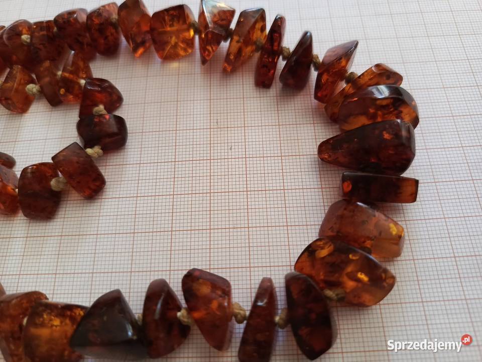 Naszyjnik Bursztyn Koniakowy