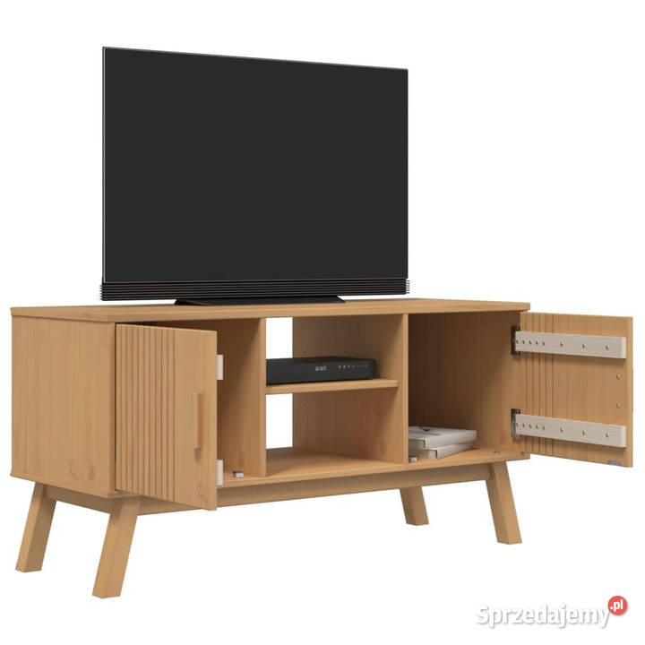 Szafka RTV OLDEN brązowa 114x43x57 lite drewno Warszawa