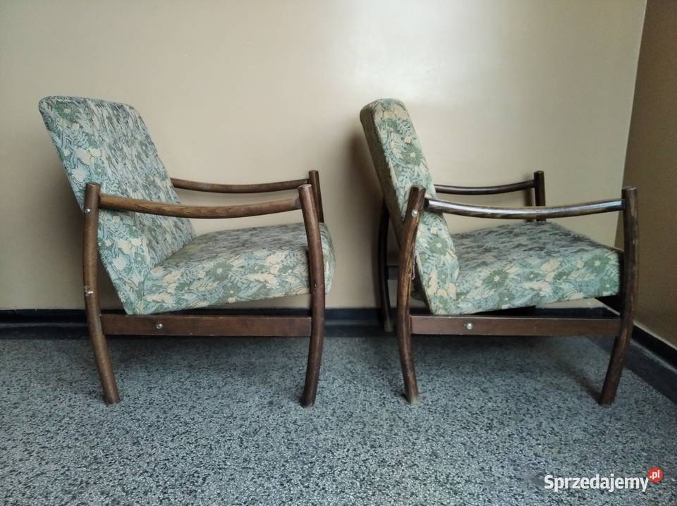 OKAZJA Fotel Gięty Fotele Gięte PRL Typ B8410 2 Fotele i pufy śląskie Zabrze