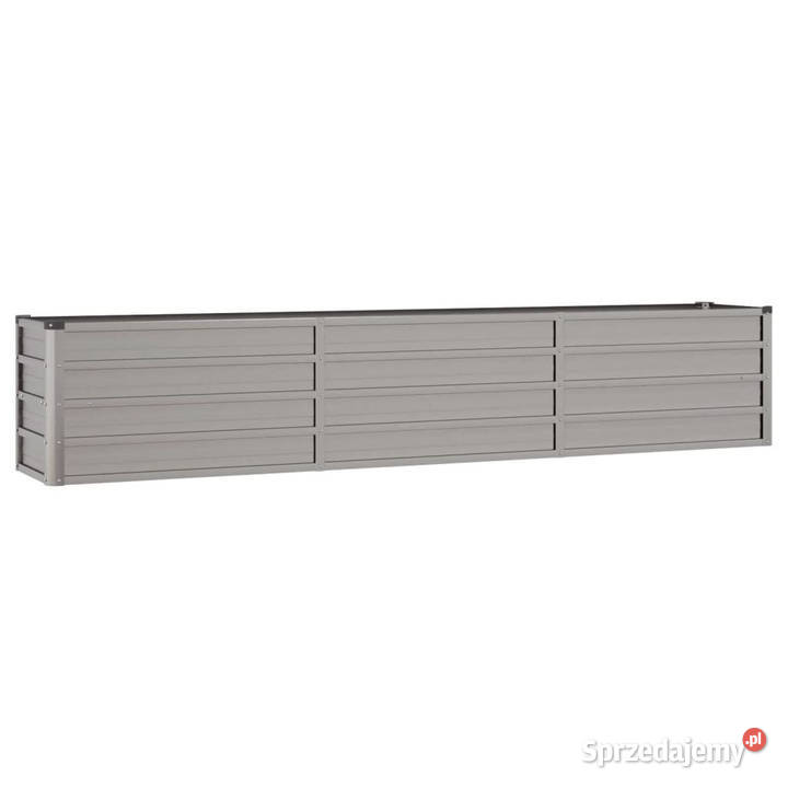 Podwyższona donica rdzawa 240x40x45 stal Donice Ogród Warszawa