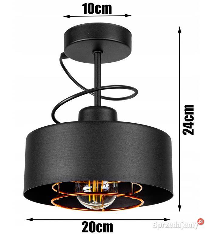 LAMPA SUFITOWA PLAFON ŻYRANDOL LOFT EDISON LED Choroszcz