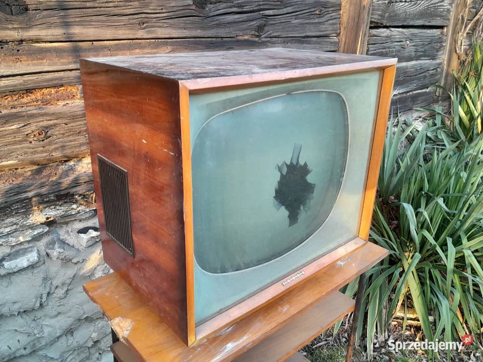 Stary telewizor lampowy TESLA zabytek retro