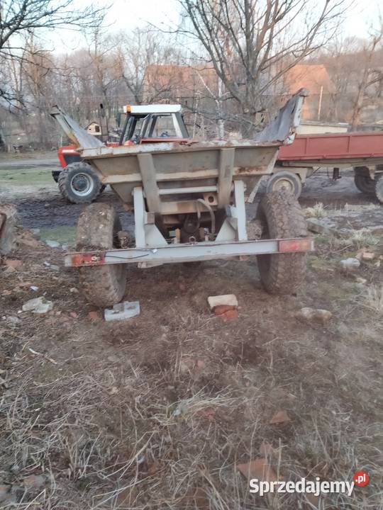 Przyczepa wywrotka Zremb jedno osiowa nieuszkodzony Łagiewniki