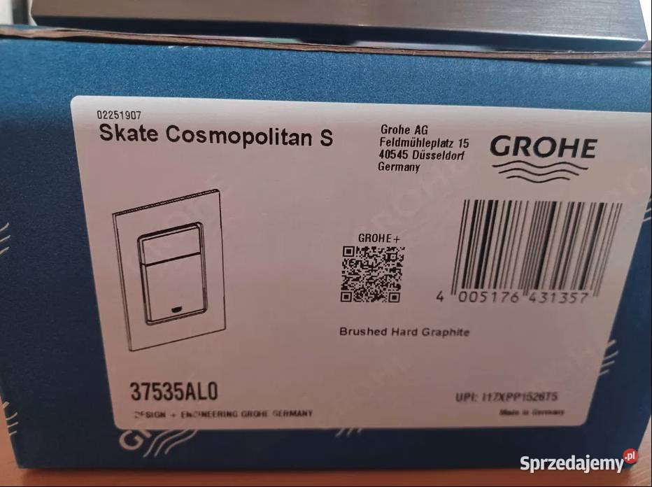 GROHE Przycisk do WC szczotkowany grafit Skate