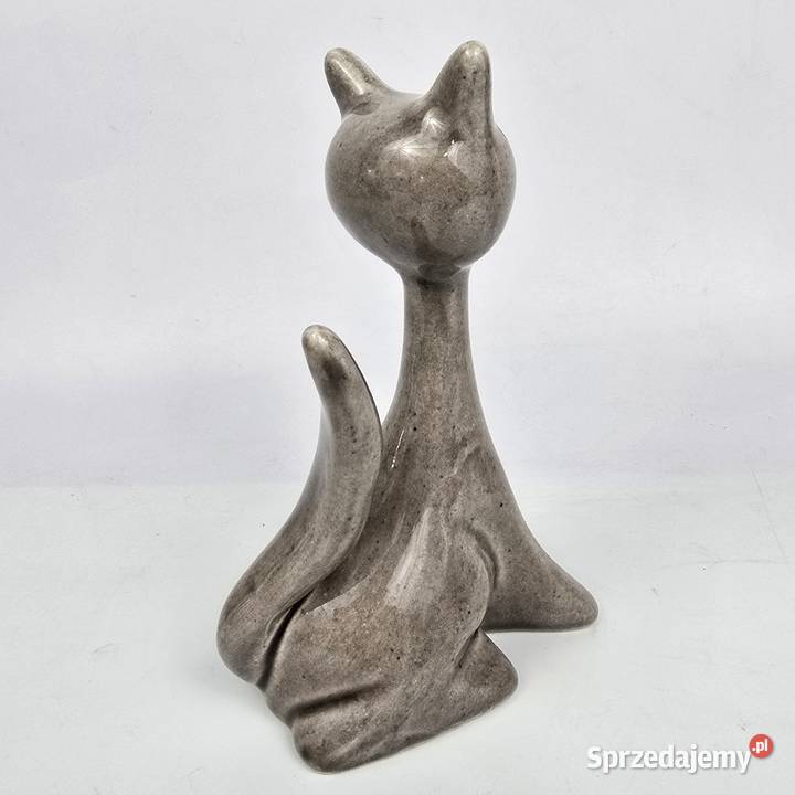 Kot midcentury modern ceramika Faianta mazowieckie Bronisze sprzedam