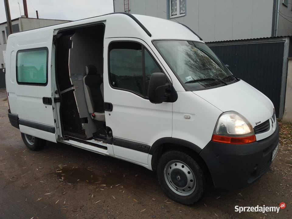 Renault Master 2009r 25 TD 6 osób brygadowy 465000km Pobiedziska sprzedam