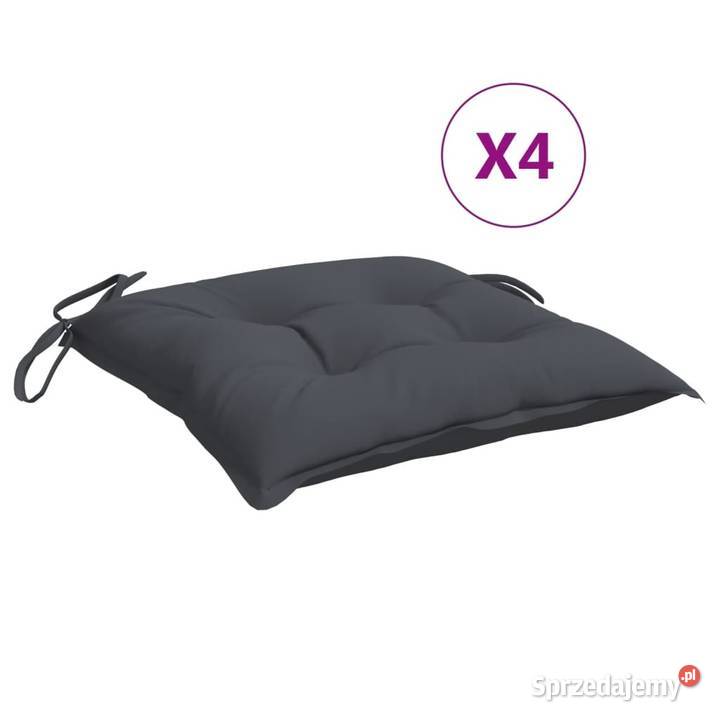 vidaXL Poduszki na krzesła 4 antracytowe 50x50x7 Warszawa sprzedam